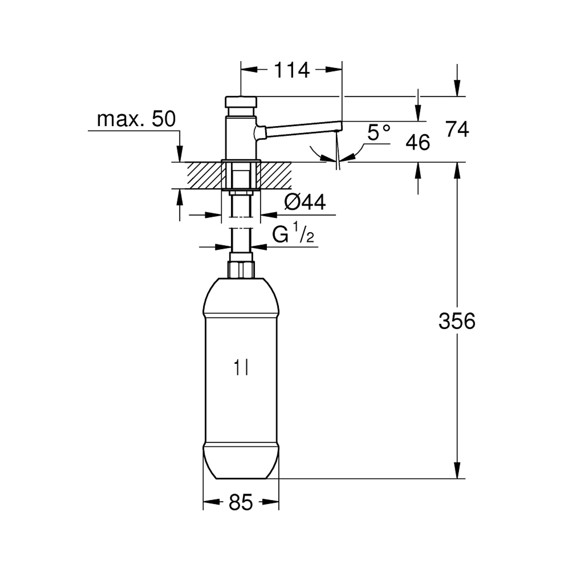 Grohe Sıvı Sabunluk Krom 36194000