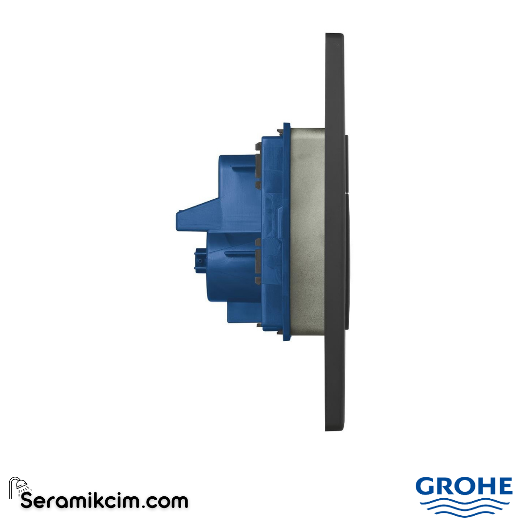 Grohe Skate Cosmopolitan Gömme Rezervuar Kumanda Paneli Hayalet Siyah 38732KF0 - 38732KF0