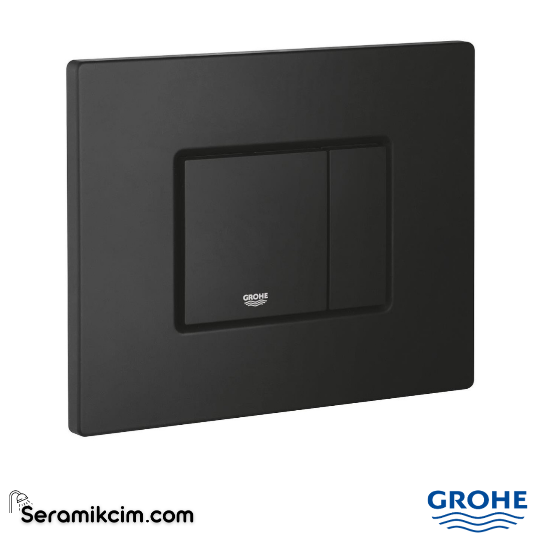 Grohe Skate Cosmopolitan Gömme Rezervuar Kumanda Paneli Hayalet Siyah 38732KF0 - 38732KF0