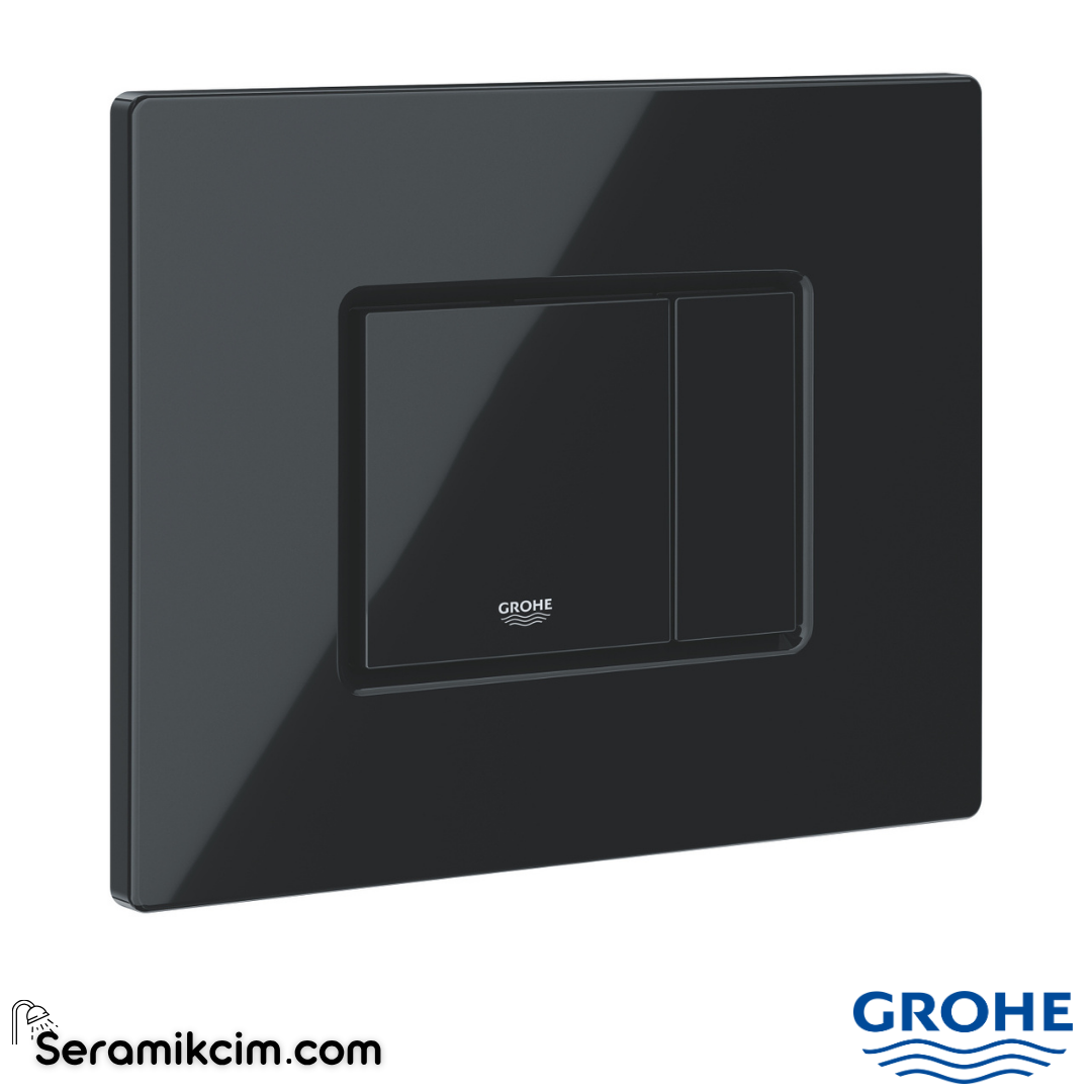 Grohe Skate Cosmopolitan Gömme Rezervuar Kumanda Paneli, Parlak Siyah 38732KV0 - 38732KV0