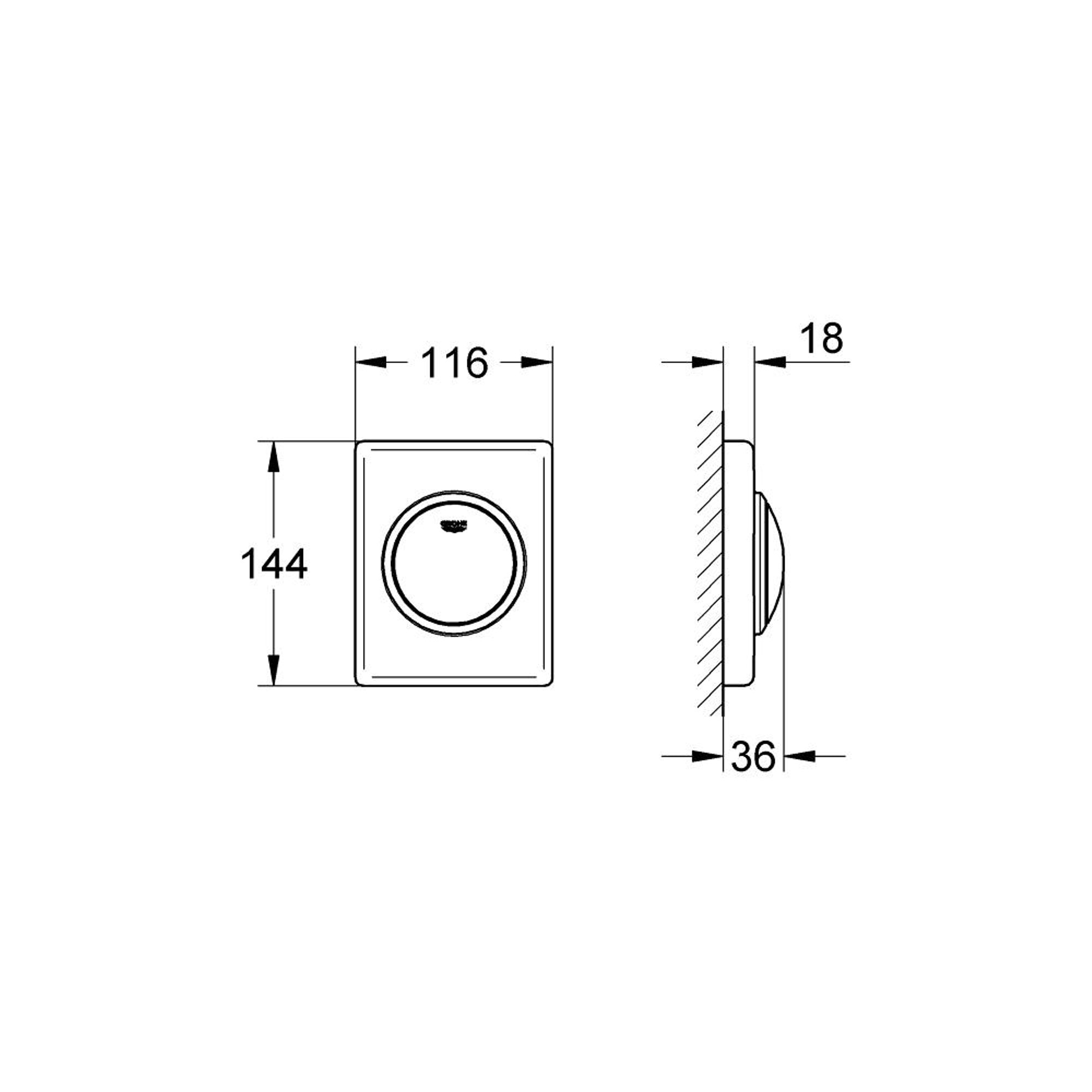 Grohe Skate Pisuvar Üst Plakası 38595000