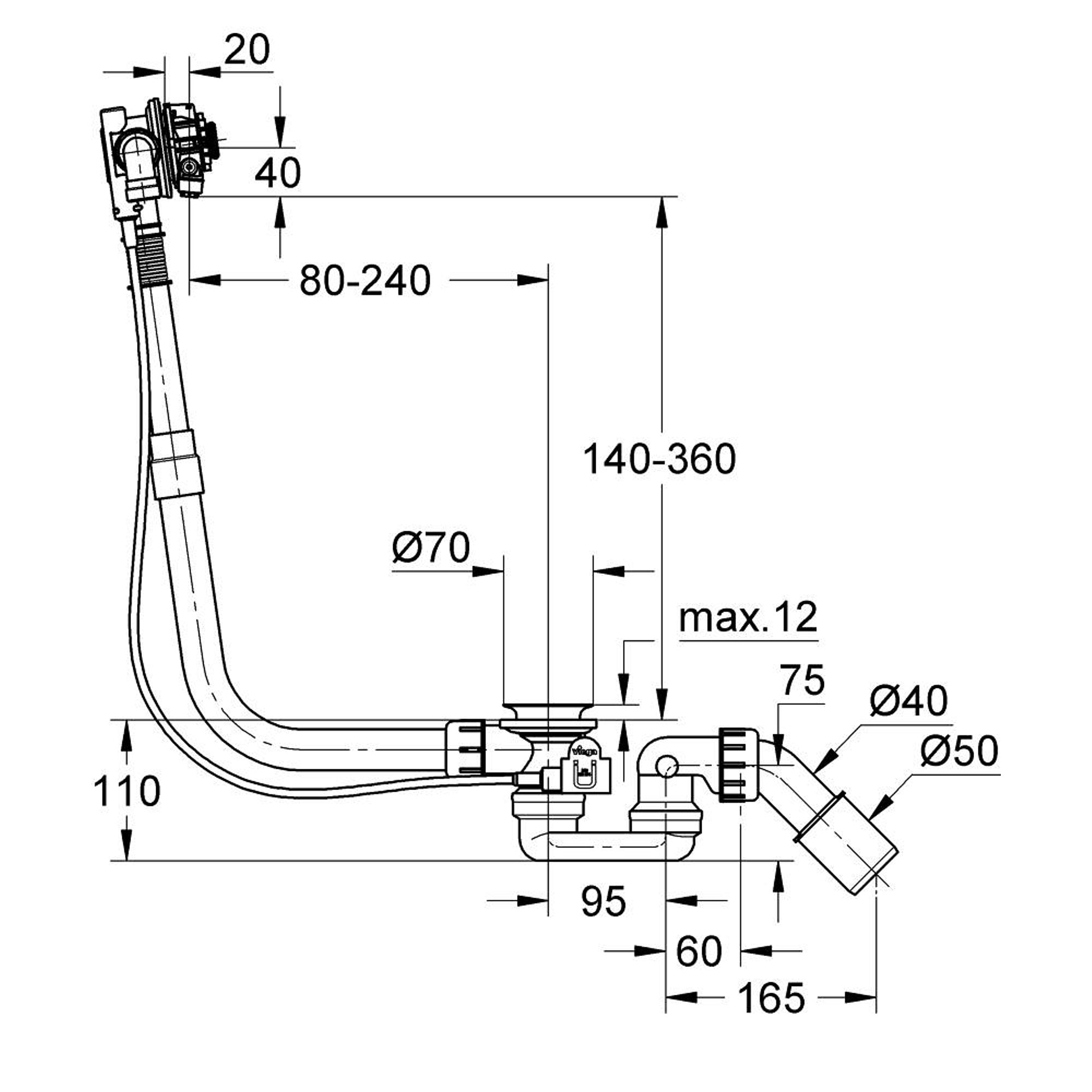 Grohe Talentofill Küvet Dolum ve Gider Sistemi Fırçalı Altın 28990GN0