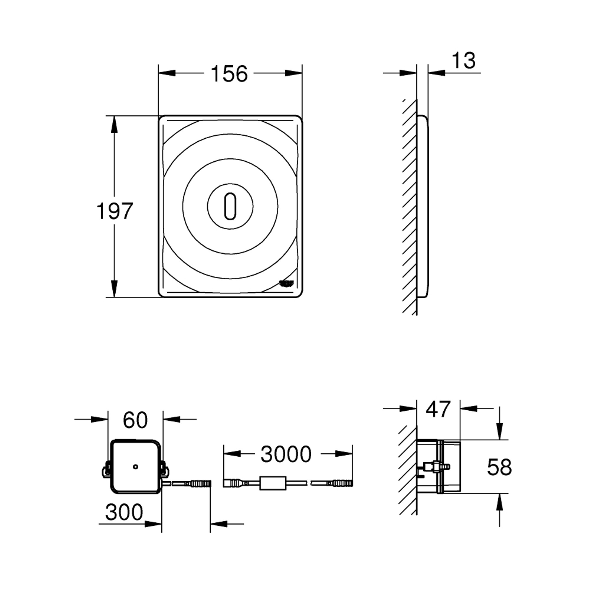Grohe Tectron Surf Klozet Rezervuarı Kızılötesi Elektronik Kumanda Krom 38699001