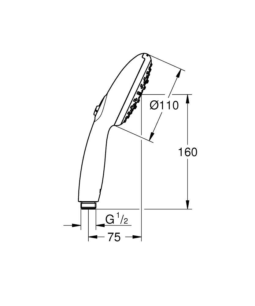 Grohe Tempesta 110 El Duşu, 3 Fonksiyonlu - 28419003