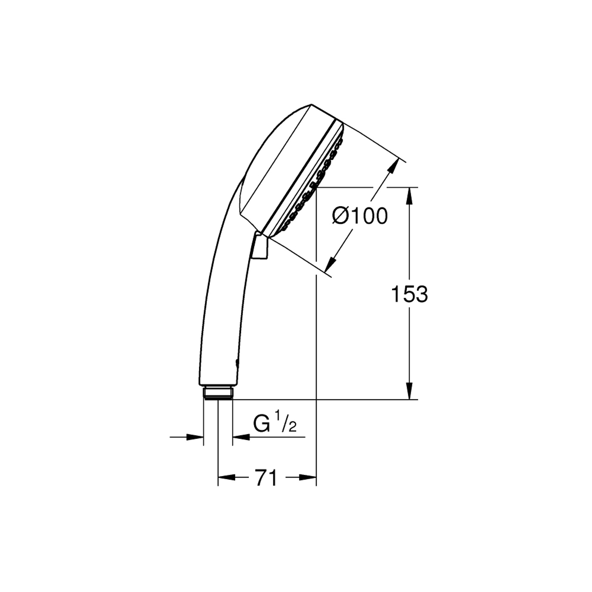 Grohe Tempesta Cosmopolitan 100 El Duşu 3 Fonksiyonlu Krom 27572002