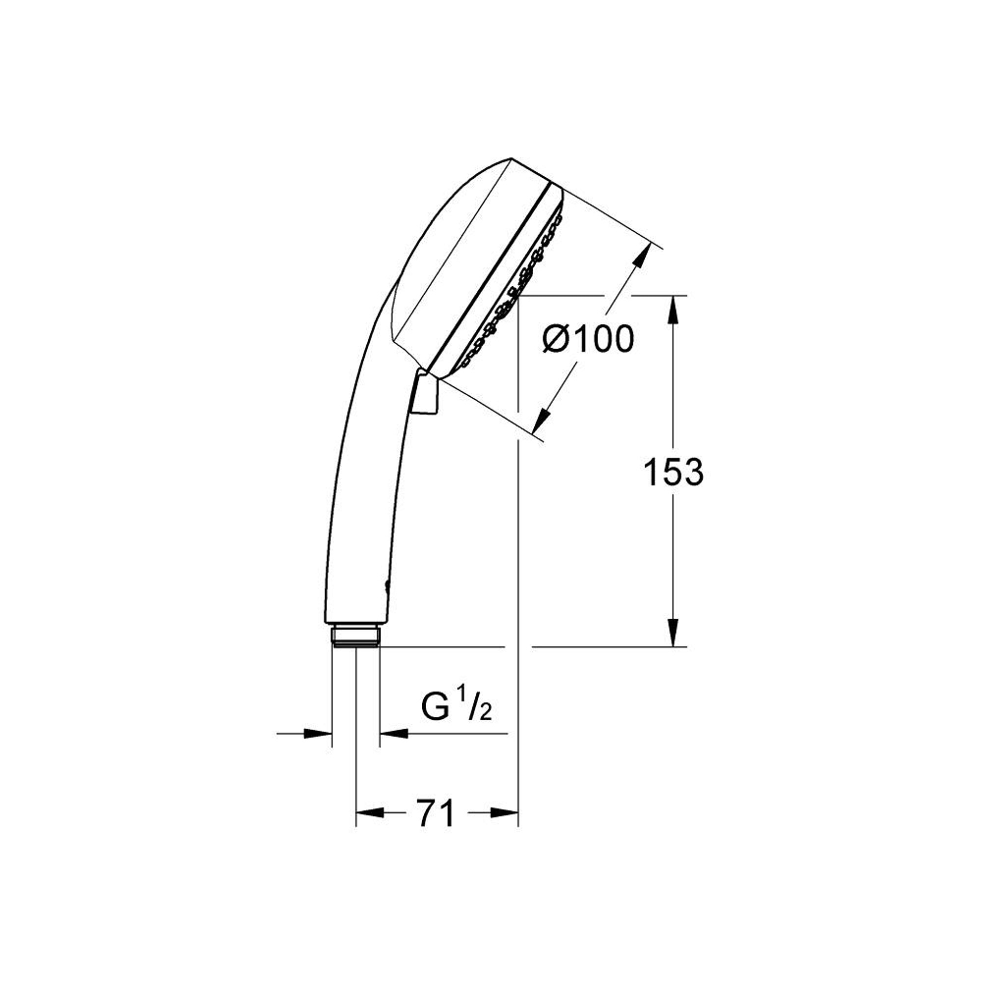 Grohe Tempesta Cosmopolitan 100 El Duşu 4 Fonksiyonlu Krom 27575002