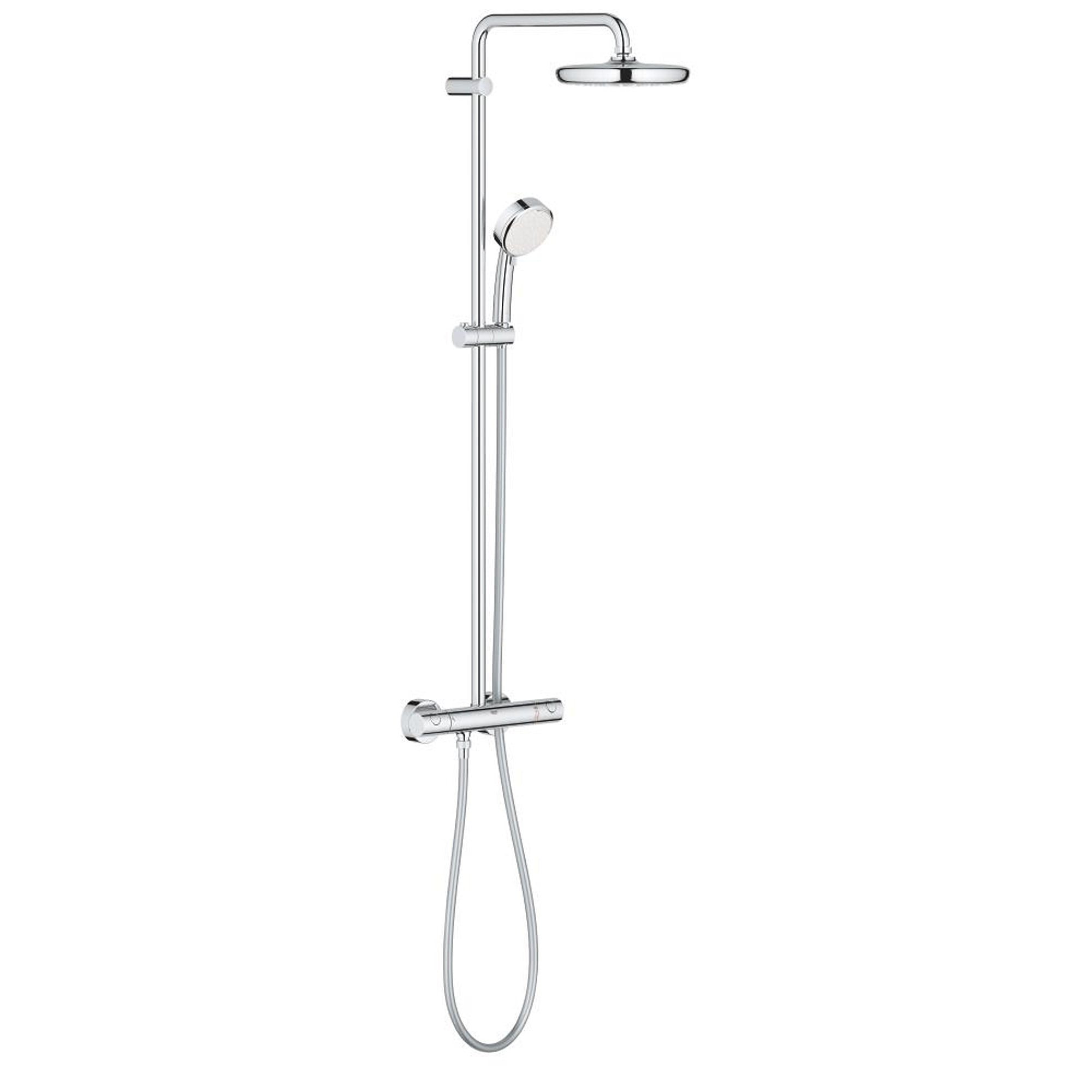 Grohe Tempesta Cosmopolitan System 210 Duvardan Termostatik Duş Sistemi Krom 26514000