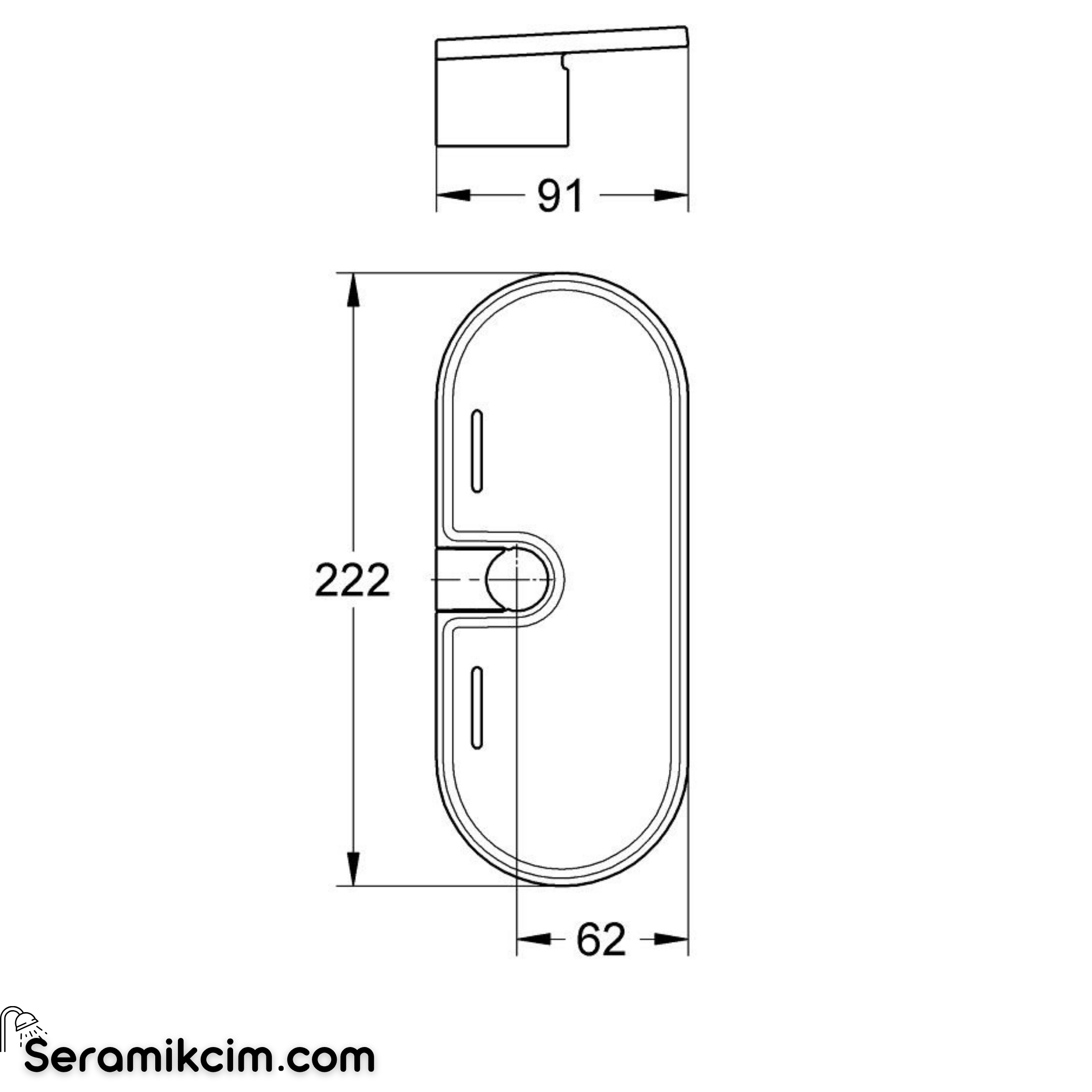 Grohe Tempesta EasyReach Etajerli Sabunluk, Akrilik, Sürgülü Duş Takımları İçin 27596000
