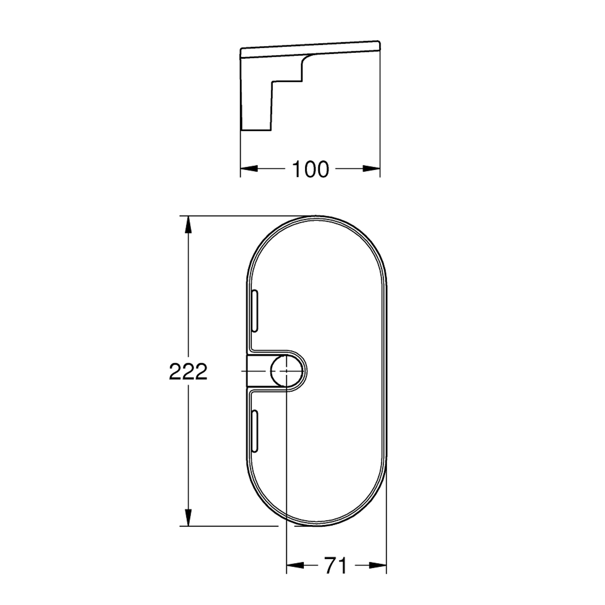 Grohe Tempesta EasyReach Etajerli Sabunluk Akrilik Sürgülü Duş Takımları İçin 26770001