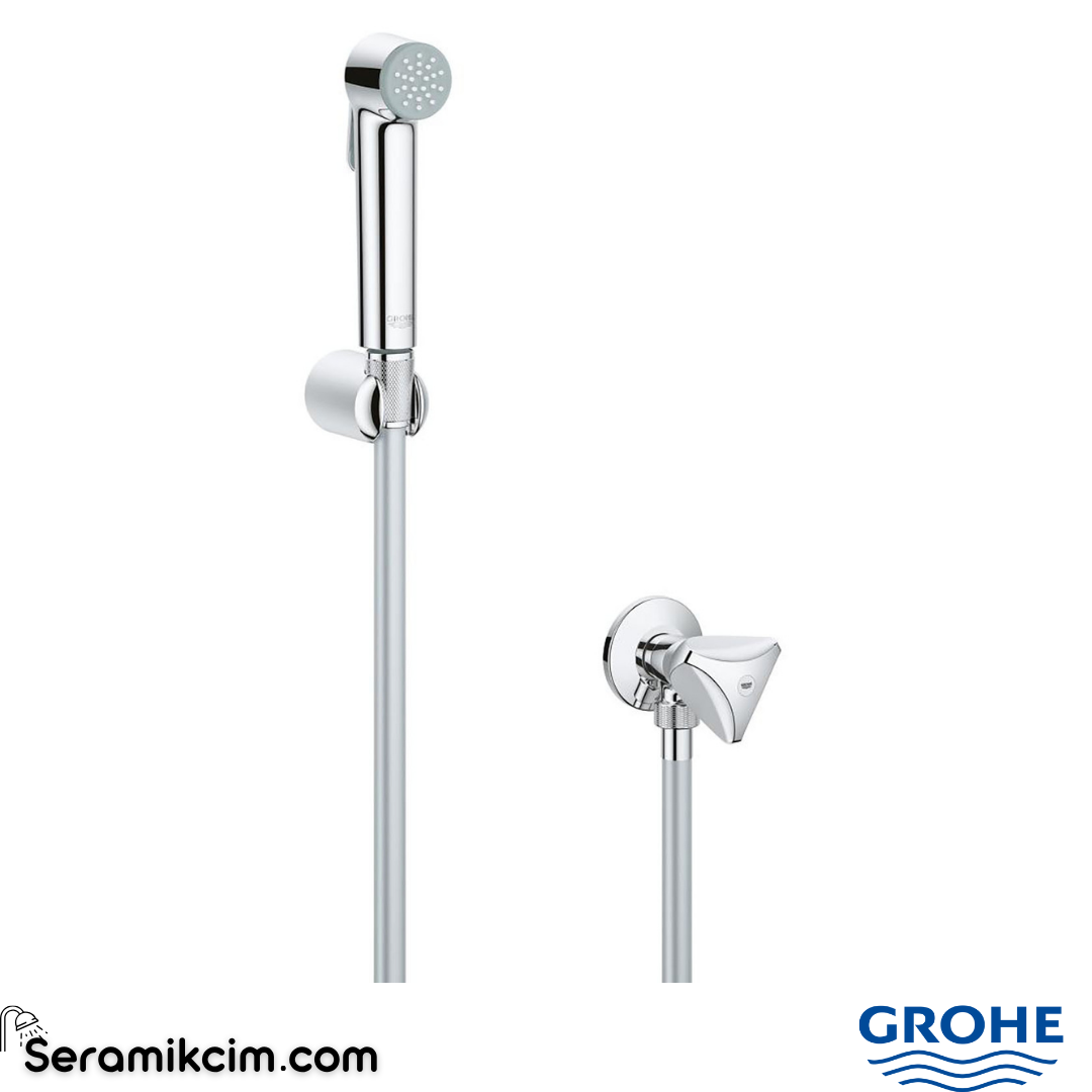 Grohe Tempesta-F Taharet Spreyi 30 Ara Musluklu Set, 1 Fonksiyonlu Krom 26357000