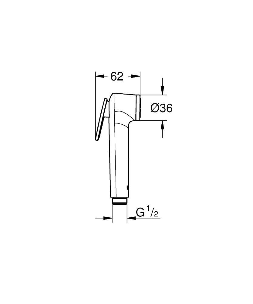 Grohe Tempesta F Taharet Spreyi 30 El Duşu, 1 Akışlı Krom - 27512001