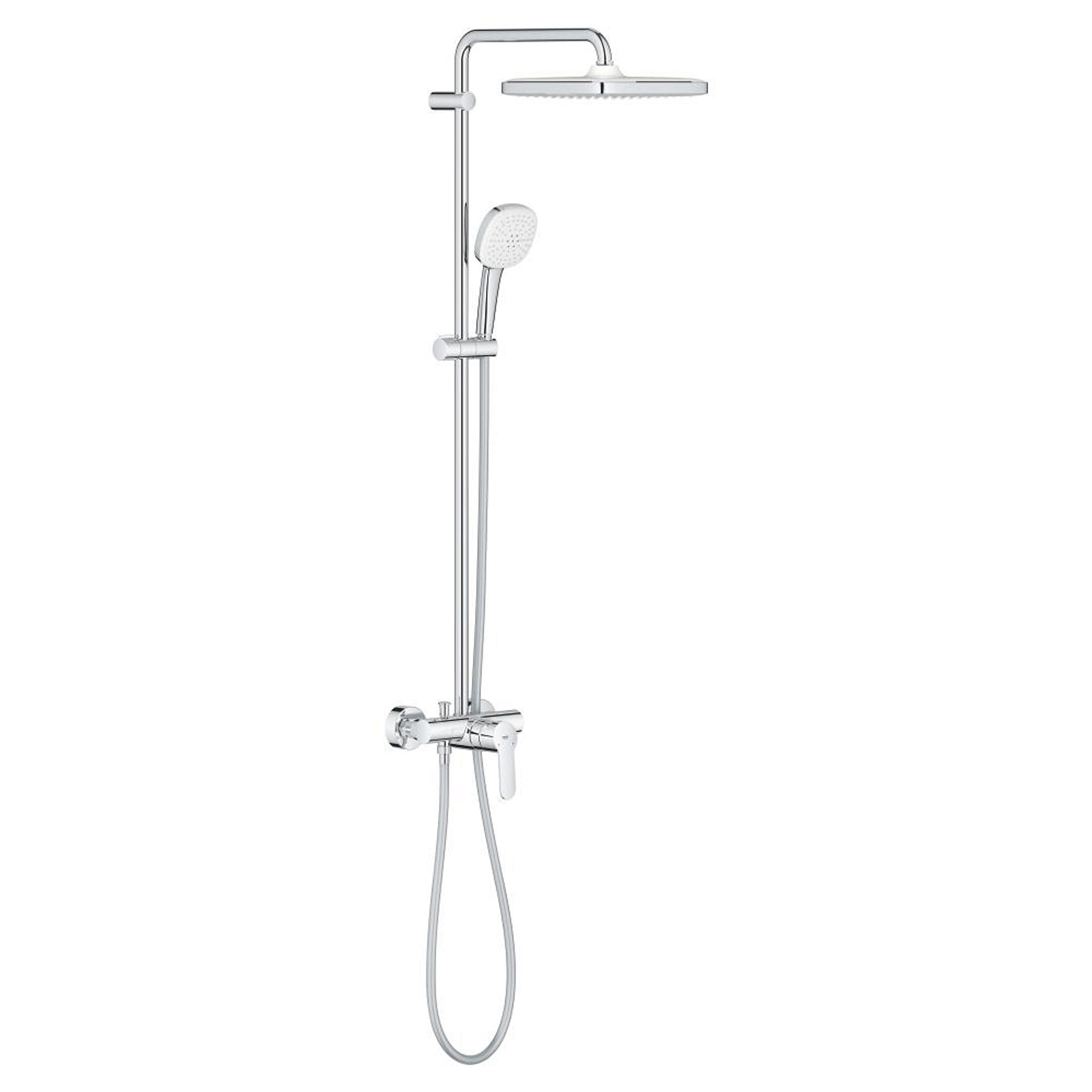 Grohe Tempesta System 250 Cube Duvardan Bataryalı Duş Sistemi Krom 26692001