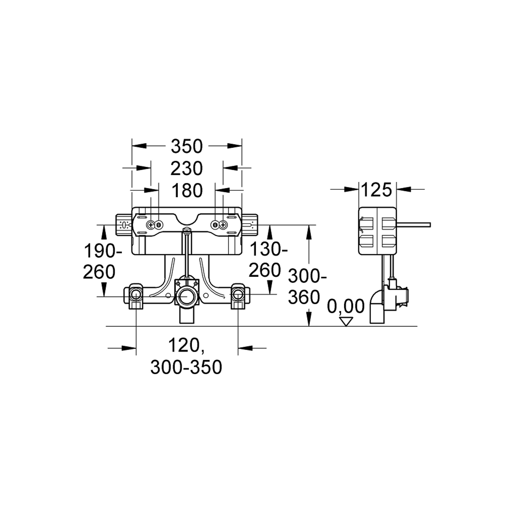 Grohe Uniset Bide Montaj Elemanı 37578001
