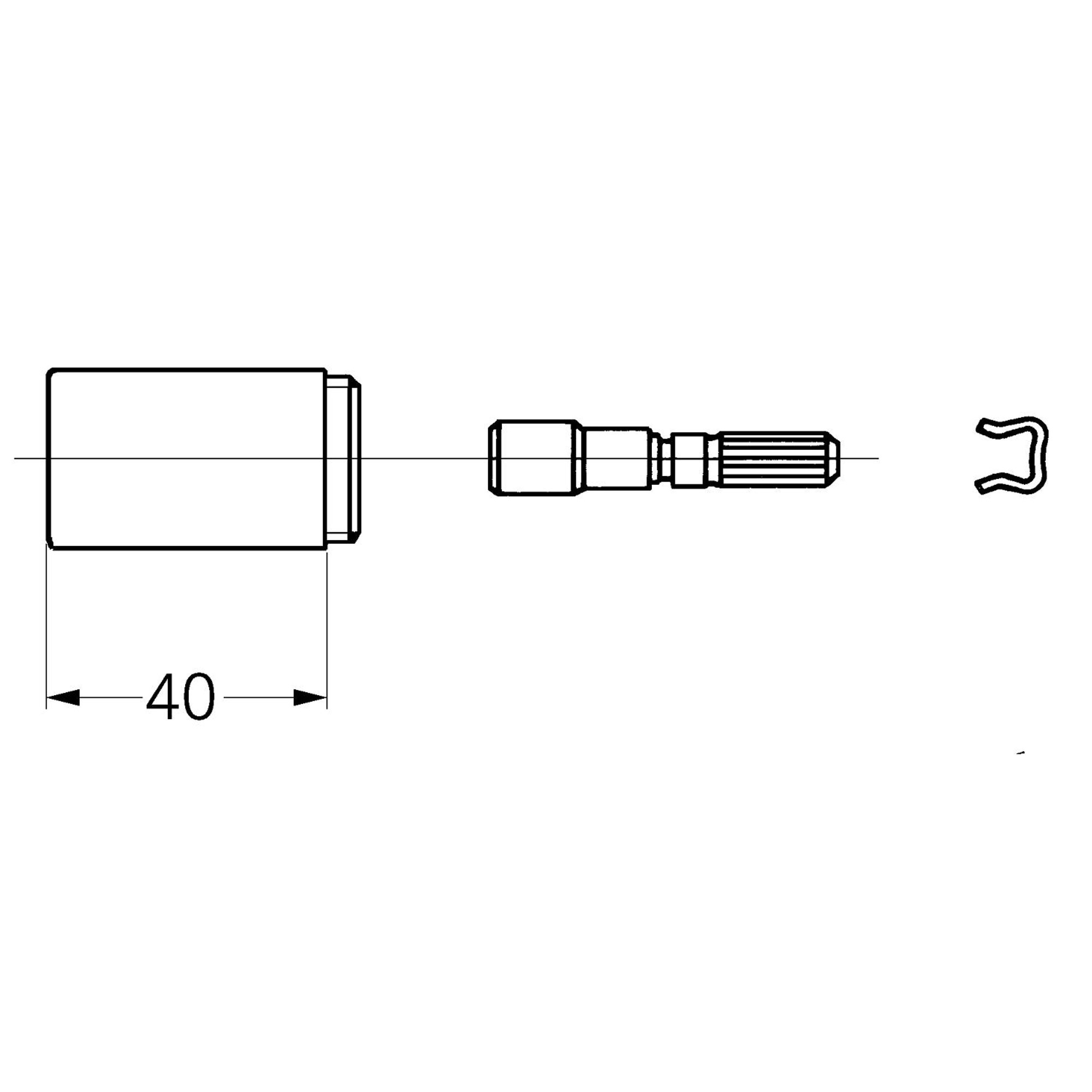 Grohe Uzatma Seti 40 mm Krom 06427000