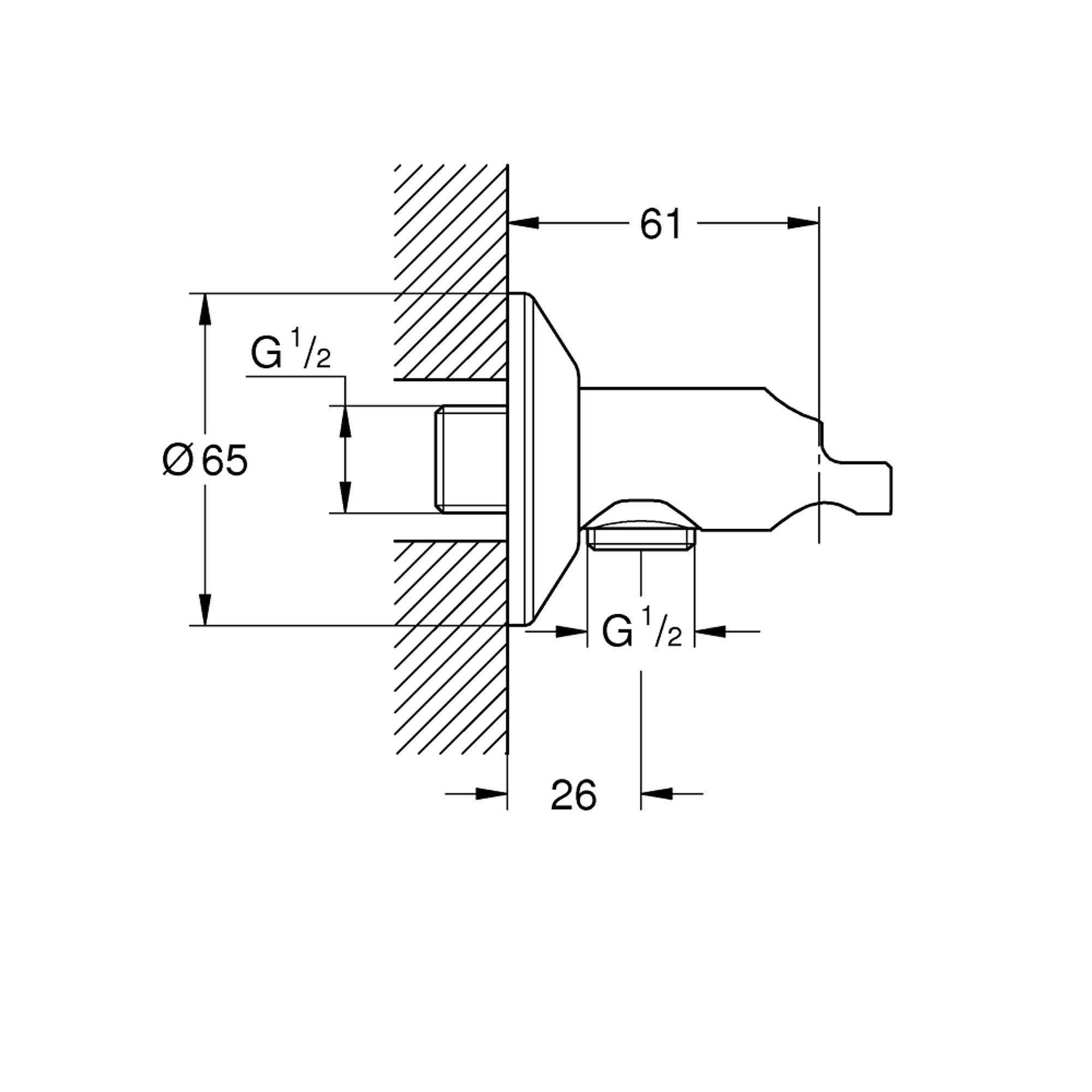 Grohe Valf Krom 26333000