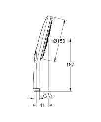 Grohe Vitalio SmartActive 150 El Duşu 9,5l Mat Siyah 265972430