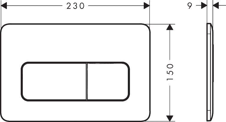 Hansgohe iFrame Original Q Kumanda Kapağı Parlak Beyaz 66001450