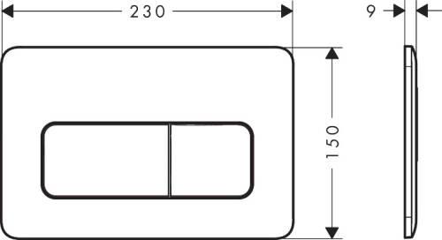 Hansgohe iFrame Original Q Kumanda Kapağı Parlak Krom 66001000