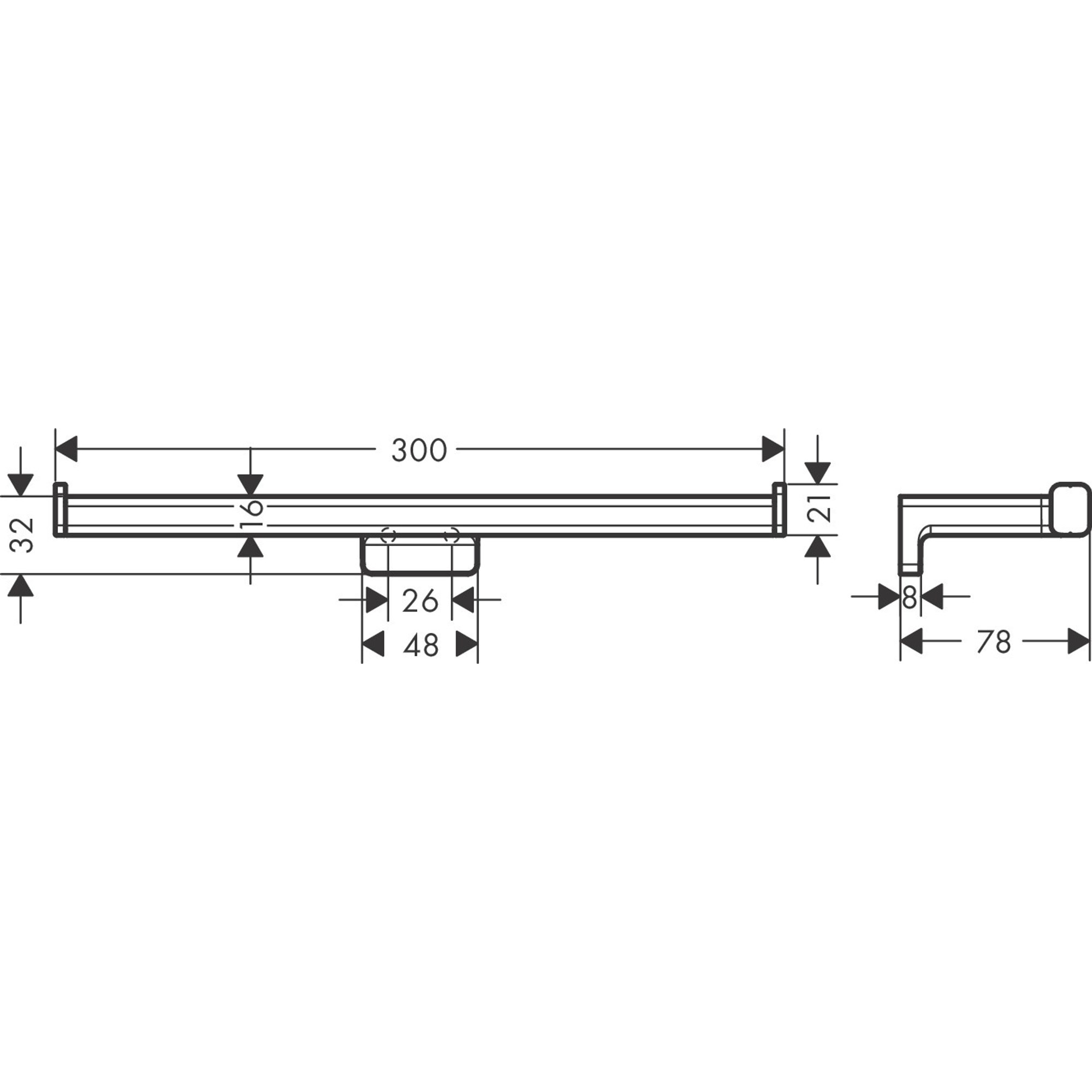 Hansgrohe AddStoris Q Çiftli Tuvalet Kağıtlığı Mat Beyaz 41748700