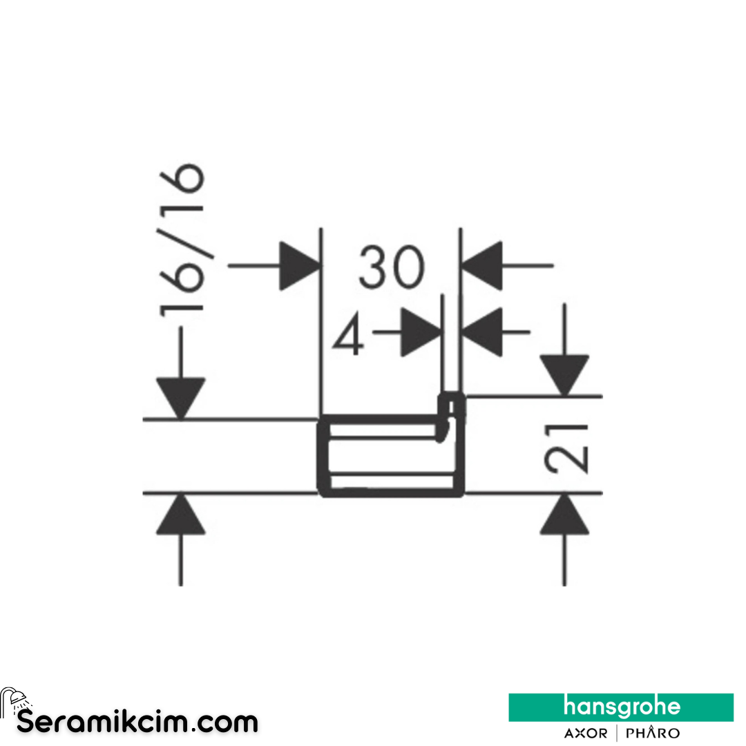 Hansgrohe Addstoris Tekli Askı Krom 41742000