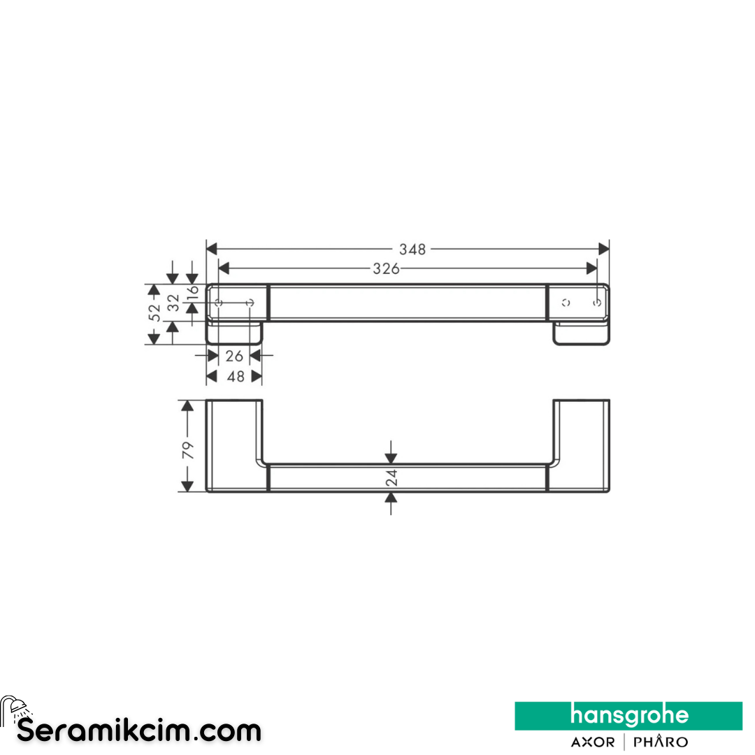 Hansgrohe Addstoris Tutunma Barı Krom 41744000