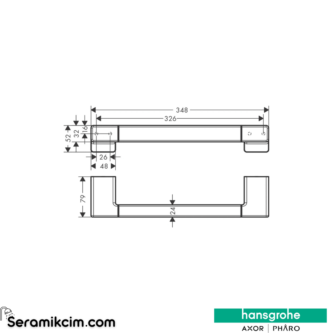 Hansgrohe Addstoris Tutunma Barı Mat Bronz 41744140