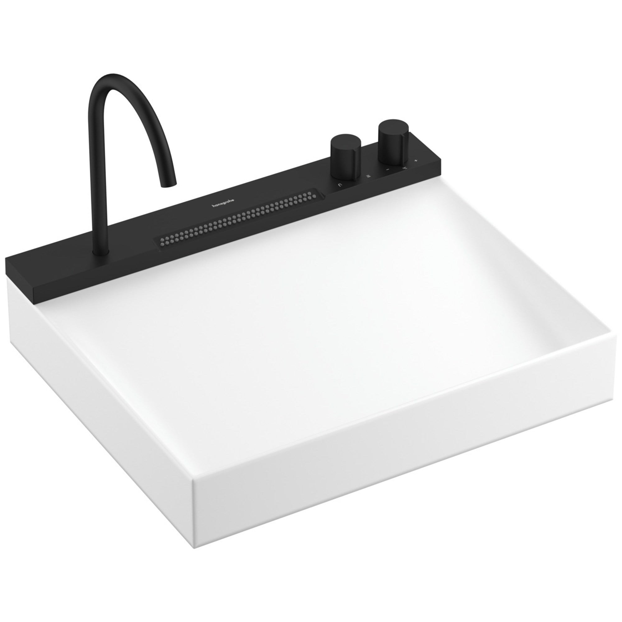 Hansgrohe Avalegra AquaUnit Lavabo ve Batarya Seti 58x47,5 cm Mat Siyah 22472670
