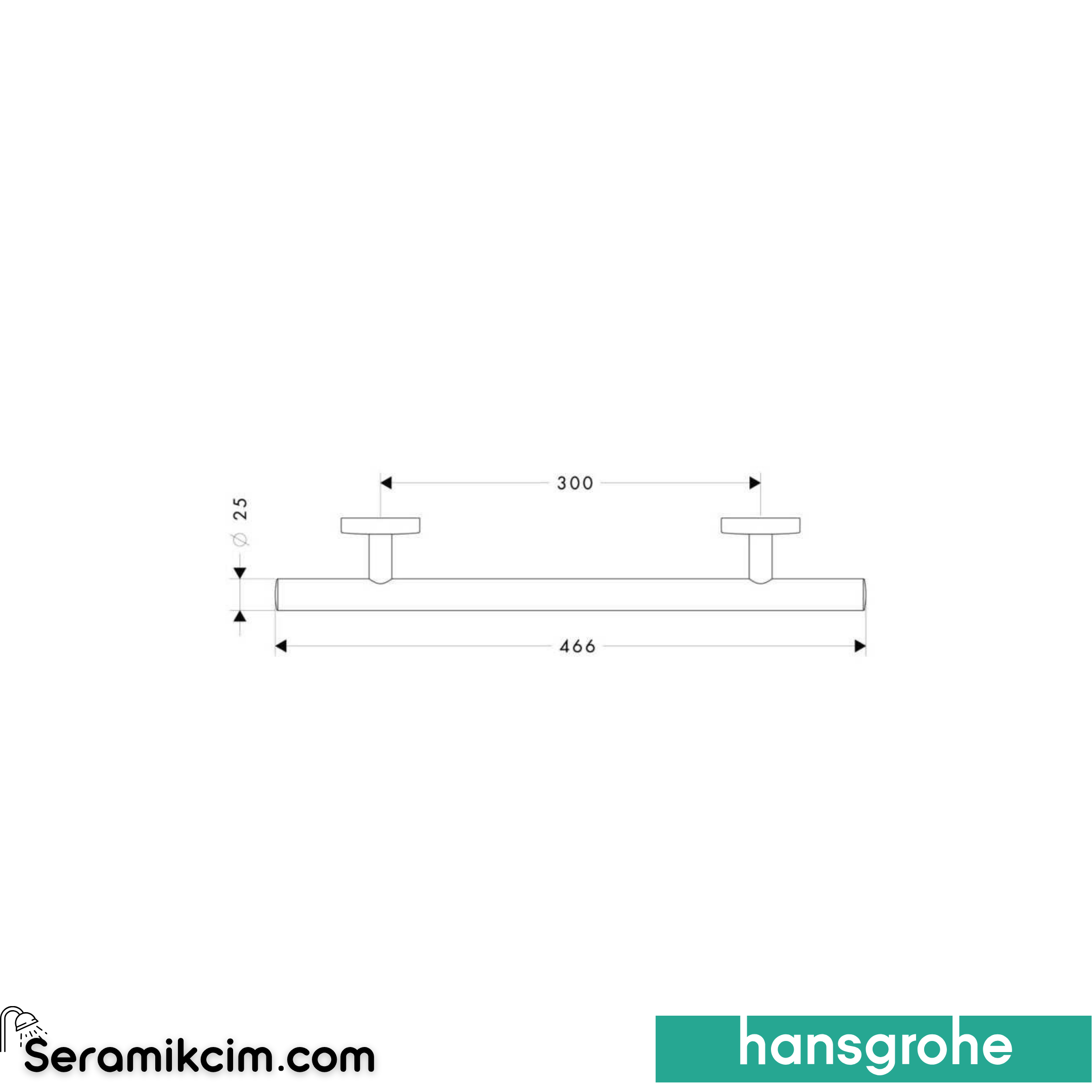 Hansgrohe Bar Havluluk 30 Cm Krom 40513000