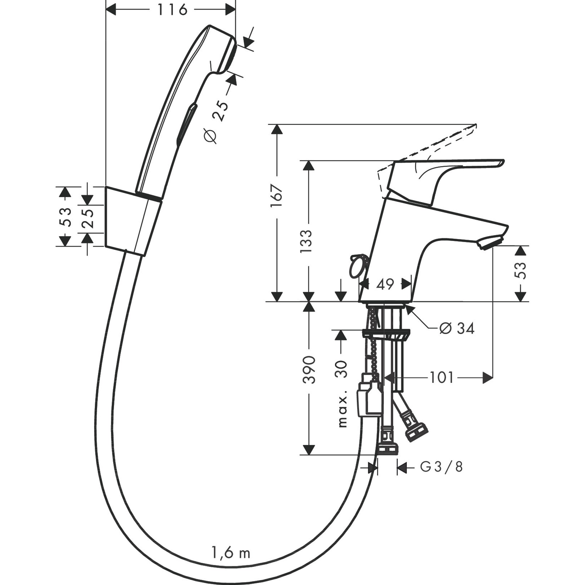 Hansgrohe Bide Seti 31926000