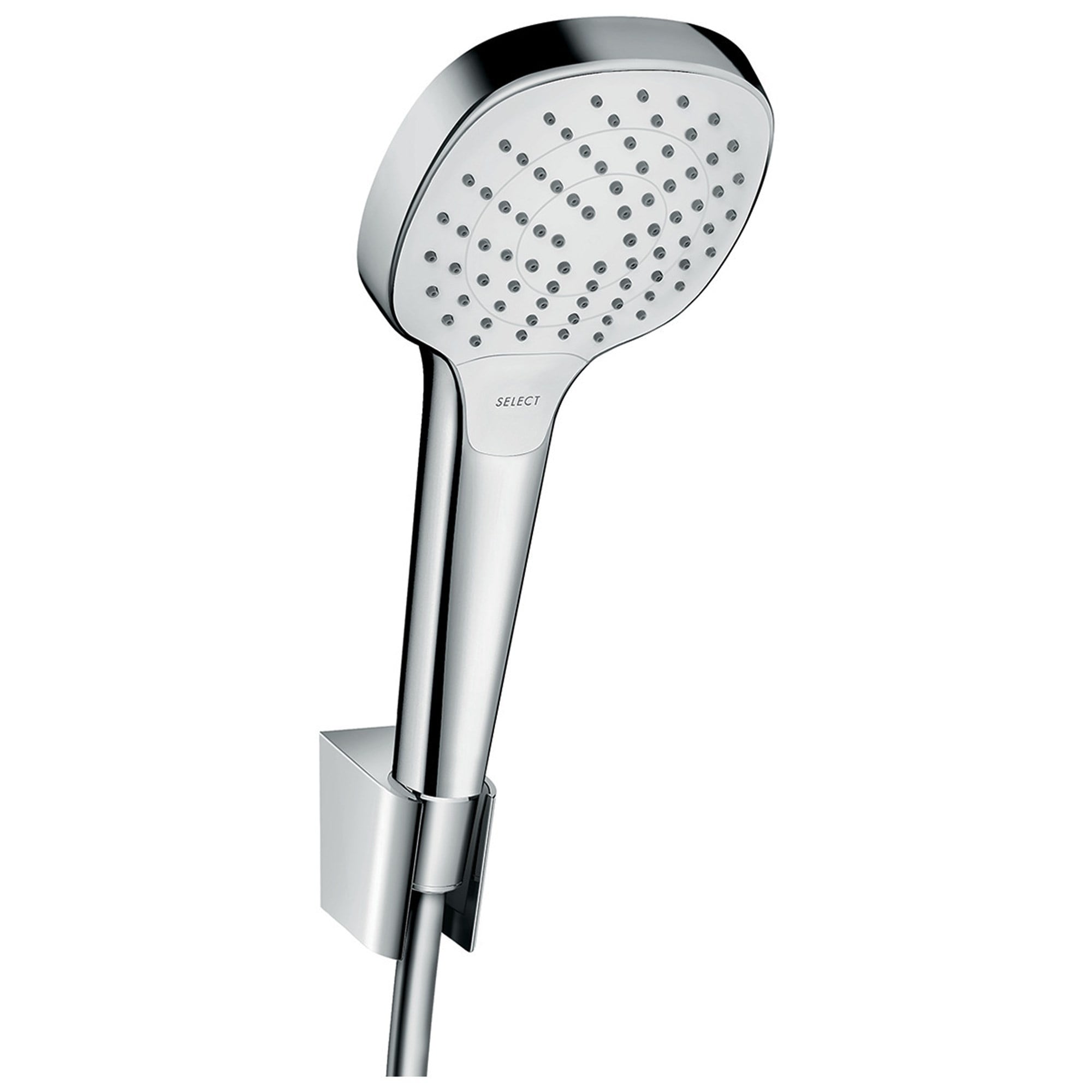 Hansgrohe Croma Select E Vario El Duşu ve Askı Seti 160 cm Hortumlu Beyaz-Krom 26413400