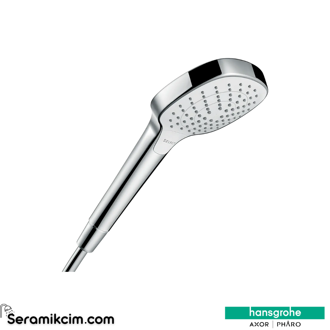 Hansgrohe Croma Select E Vario El Duşu Beyaz-Krom 26812400