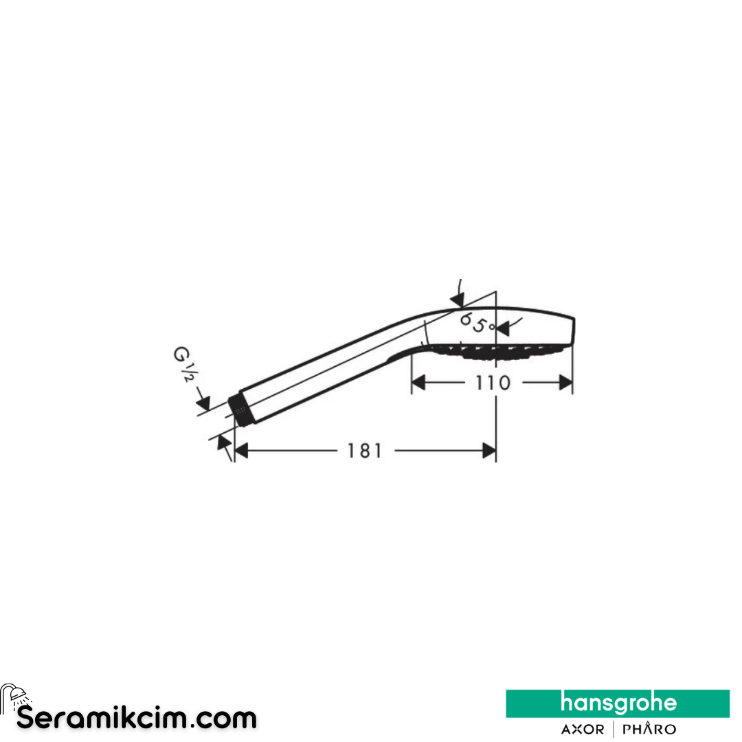 Hansgrohe Croma Select E Vario El Duşu Ecosmart Krom 26813400