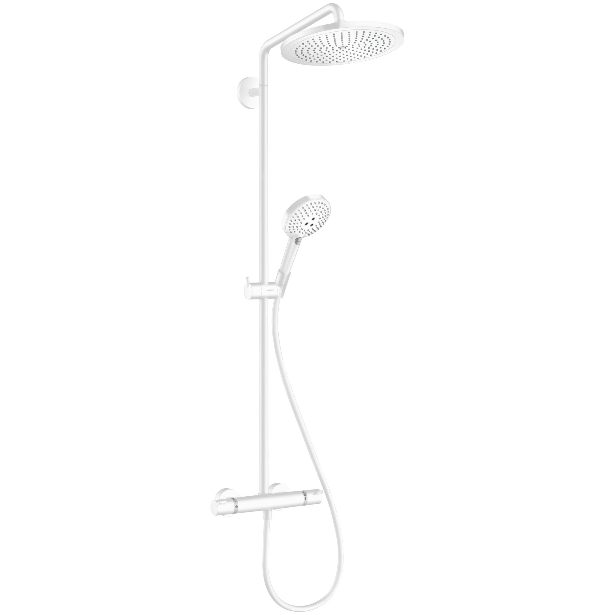 Hansgrohe Croma Select S Termostatik Duş Sistemi 28 cm 1 Fonksiyonlu EcoSmart Mat Beyaz 26891700