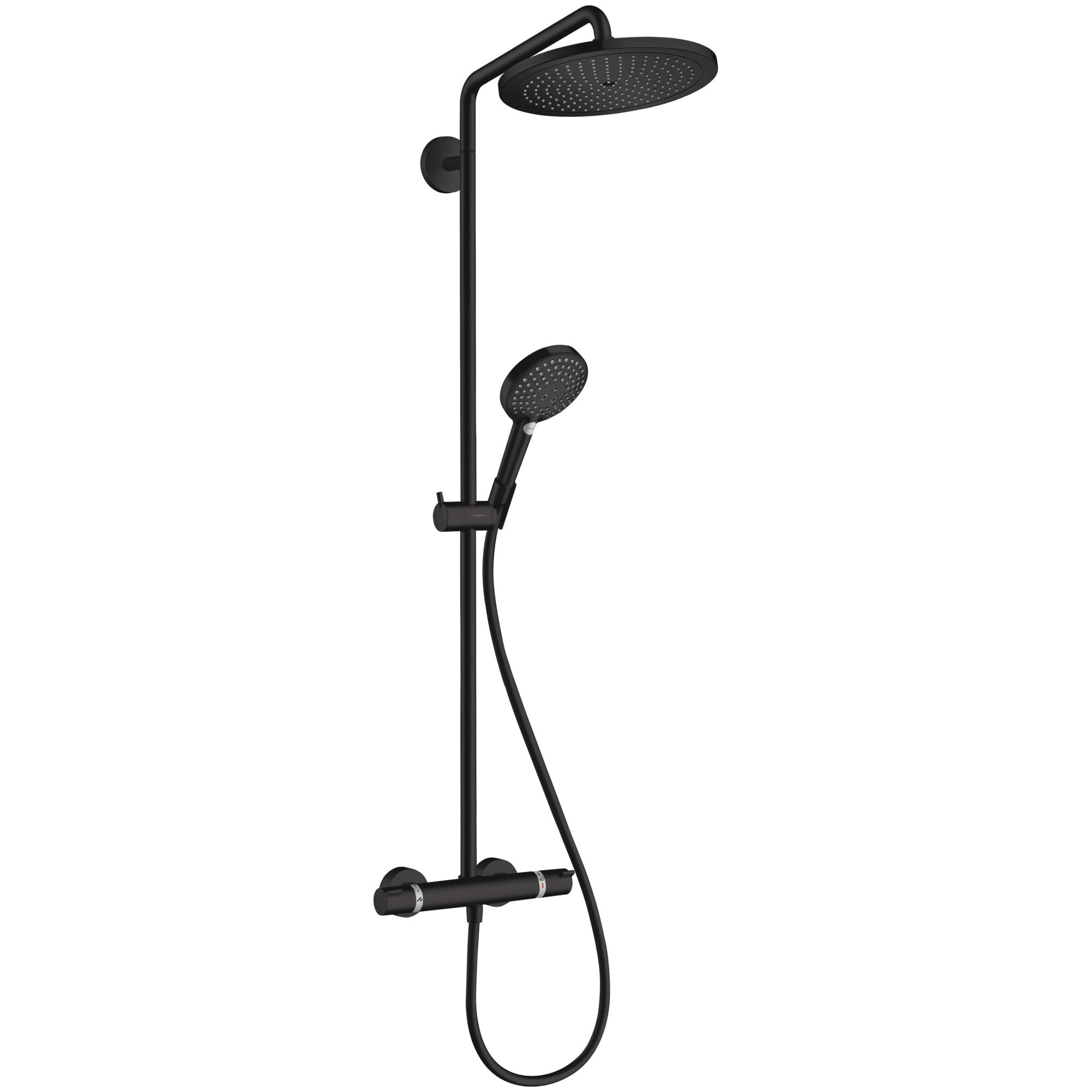 Hansgrohe Croma Select S Termostatik Duş Sistemi 28 cm 1 Fonksiyonlu Mat Siyah 26890670