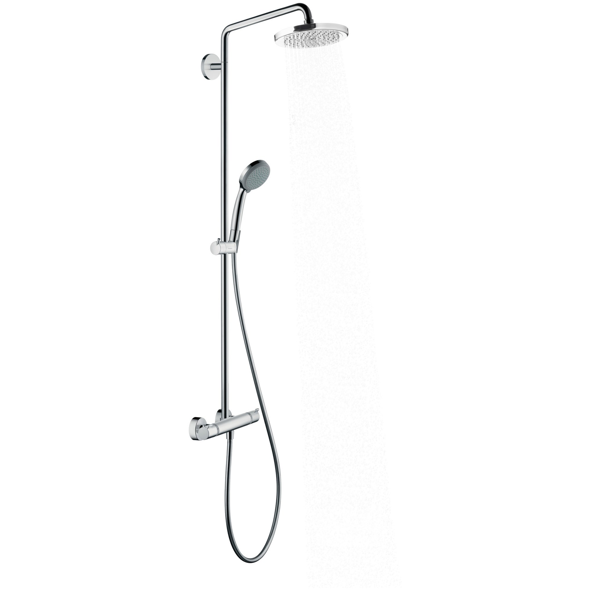 Hansgrohe Croma Termostatik Duş Sistemi 22 cm 1 Fonksiyonlu Krom 27185000