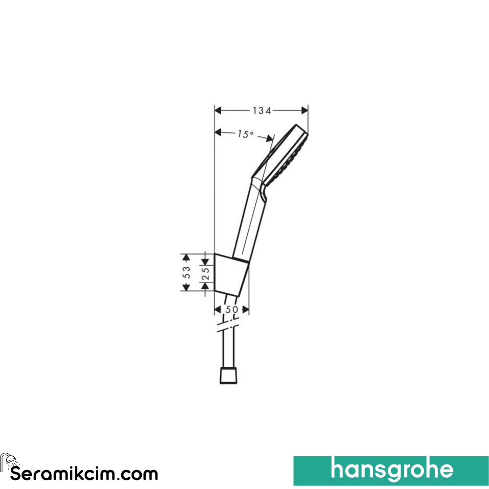 Hansgrohe Crometta 1 Fonksiyonlu Duş Askı Seti 9 Lt/Dk 26569400