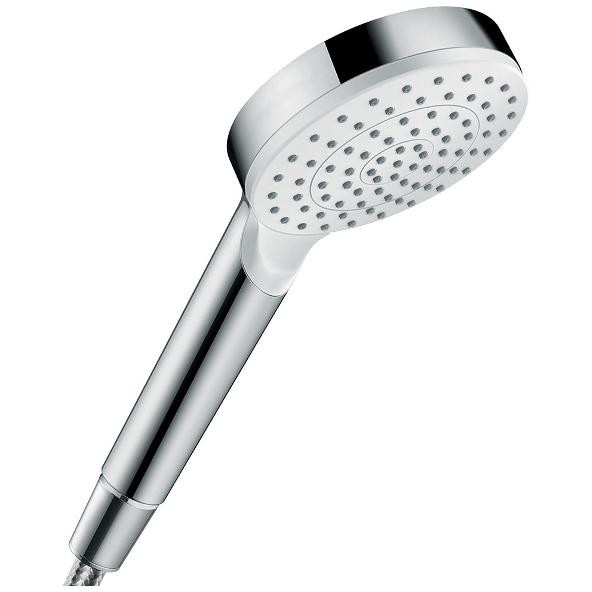 Hansgrohe Crometta El Duşu 10 cm 1 Fonksiyonlu EcoSmart+ Beyaz-Krom 26334400