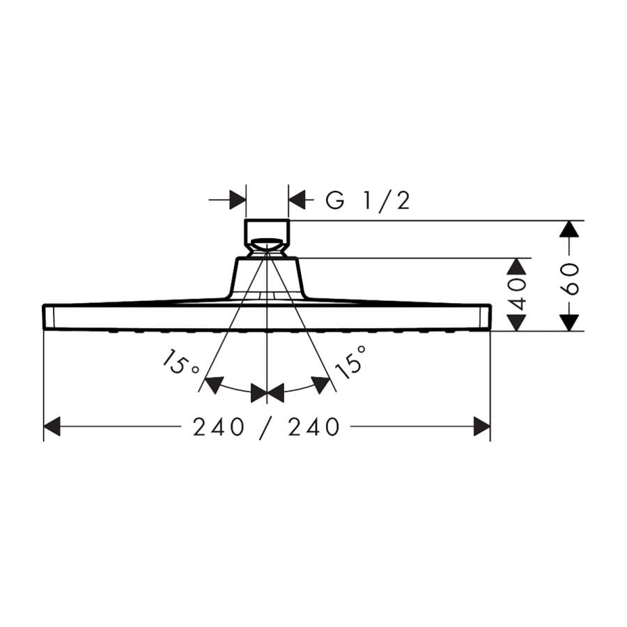 Hansgrohe Crometta S Tepe Duşu 240 1 Jet 26723000