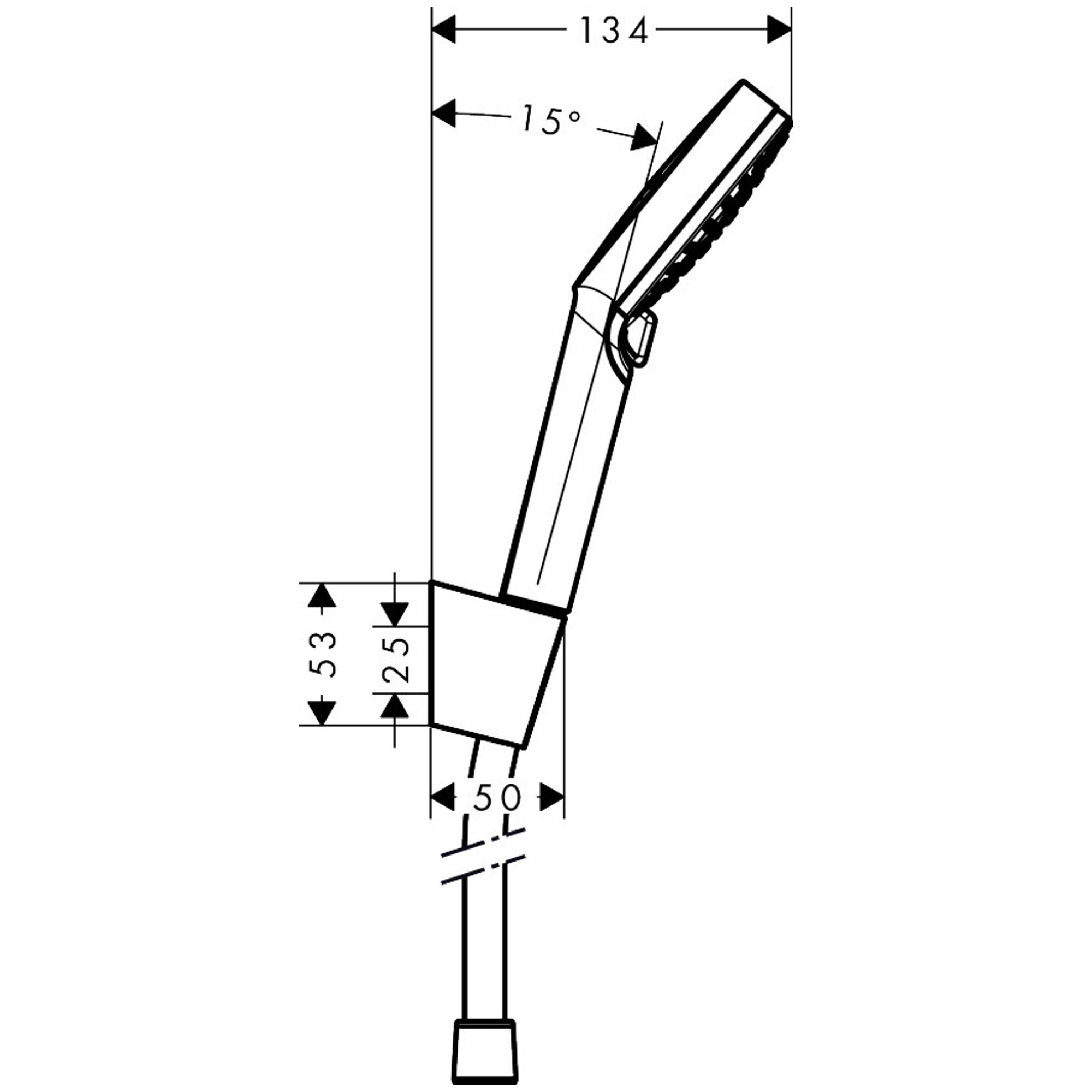 Hansgrohe Crometta Vario El Duşu ve Askı Seti 125 cm Hortumlu Beyaz-Krom 26691400