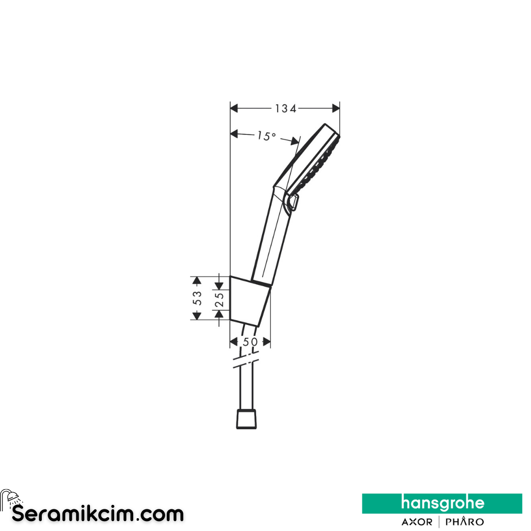 Hansgrohe Crometta Vario Porter Set 1600Mm 26692400