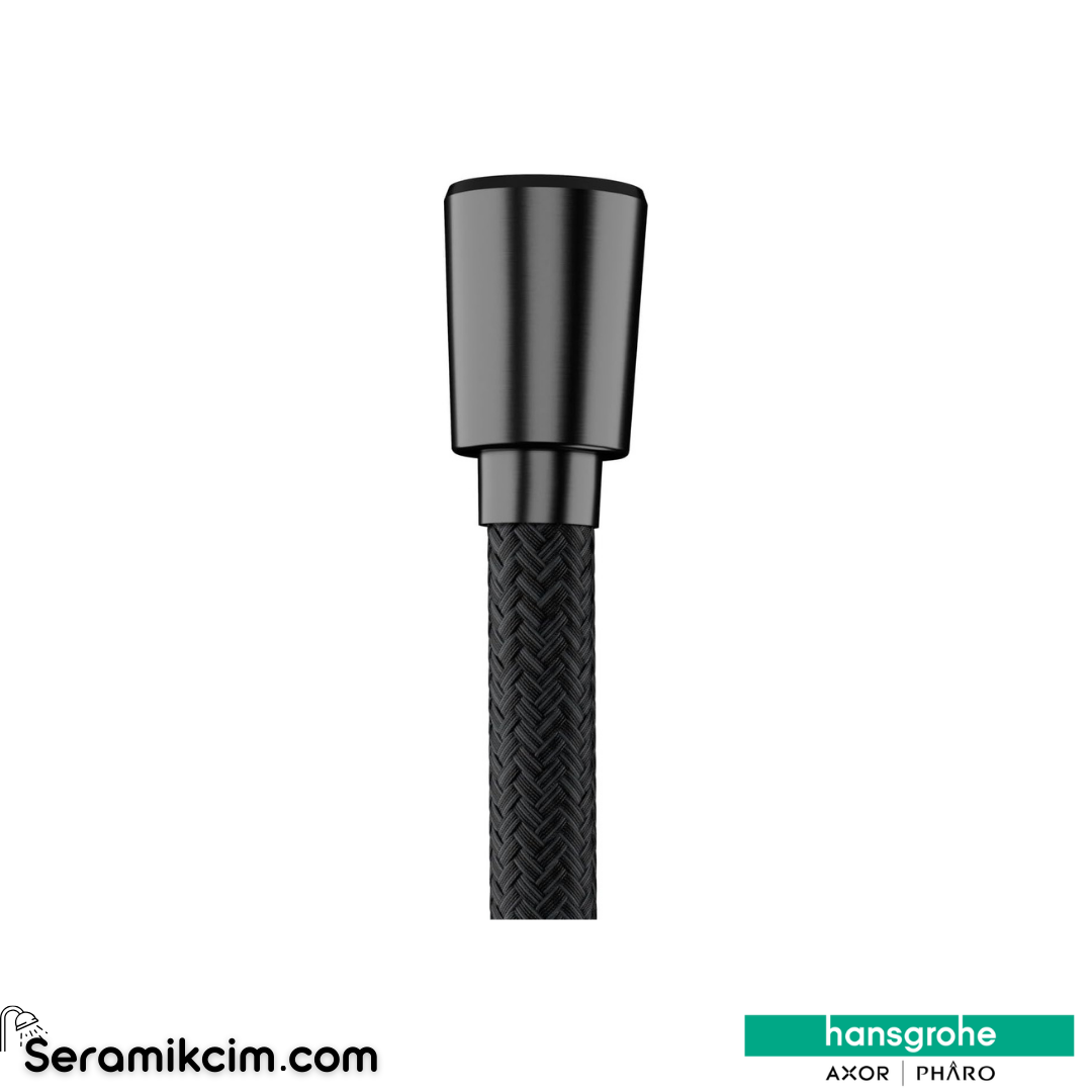 Hansgrohe Designflex Textile Duş Hortumu 160 Cm Mat Siyah Krom 28260340