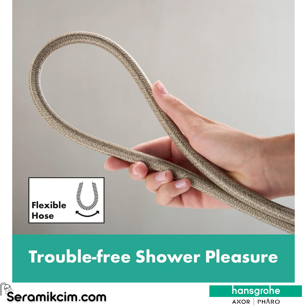 Hansgrohe Designflex Textile Duş Hortumu 160 Cm Mat Bronz 28260140