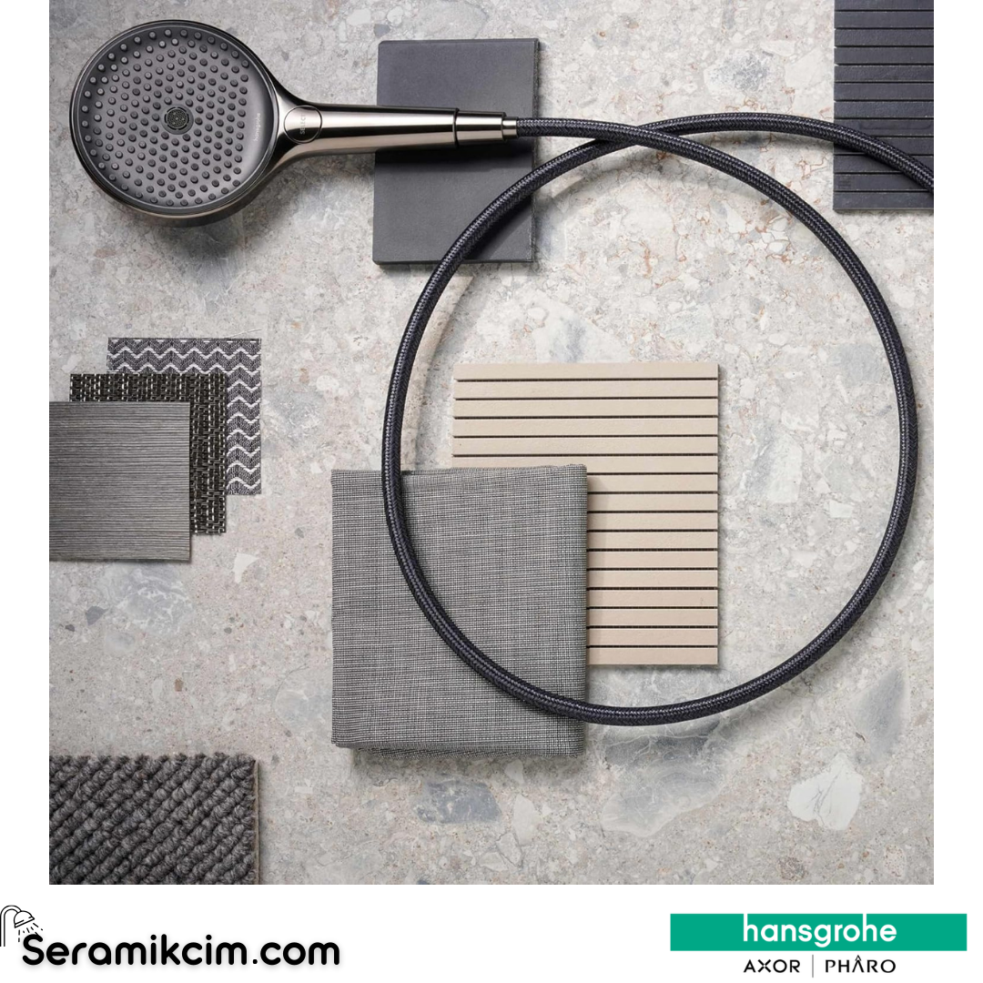 Hansgrohe Designflex Textile Duş Hortumu 160 Cm Mat Siyah Krom 28260340