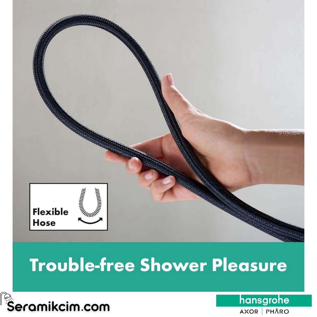 Hansgrohe Designflex Textile Duş Hortumu 160 Cm Mat Siyah 28260670