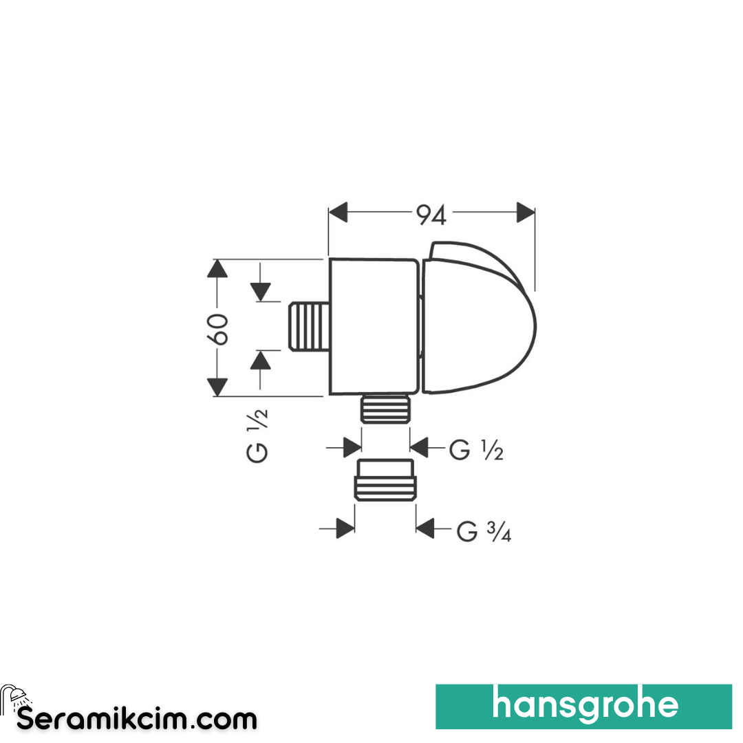 Hansgrohe E Desing Aç Kapa Krom 27452000