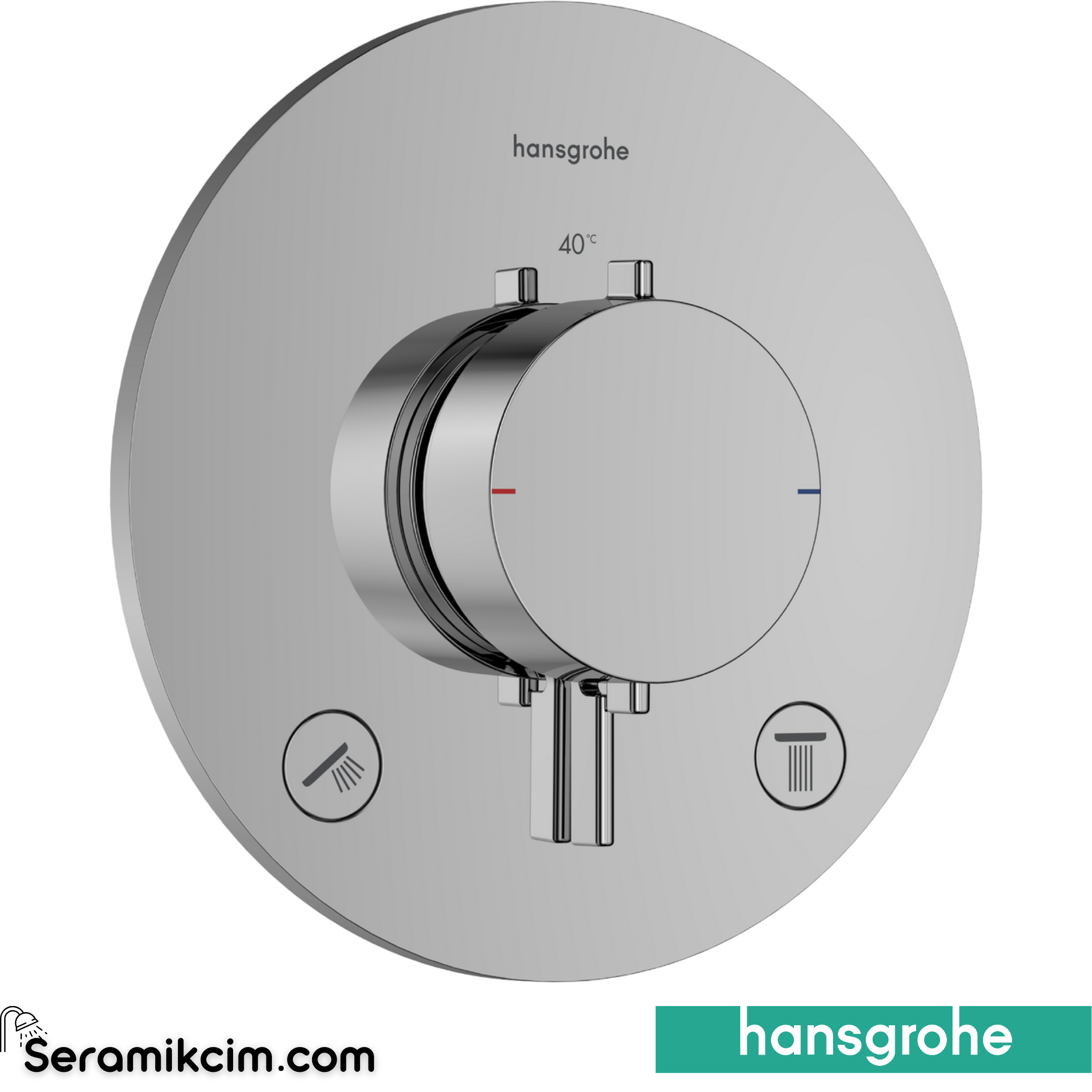 Hansgrohe Ecostat Comf.S Therm.Conc.2 Outl.Chr