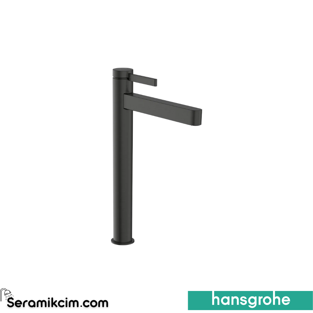 Hansgrohe Finoris Çanak Lavabo Bataryası Coolstart Mat Siyah Krom 76072340