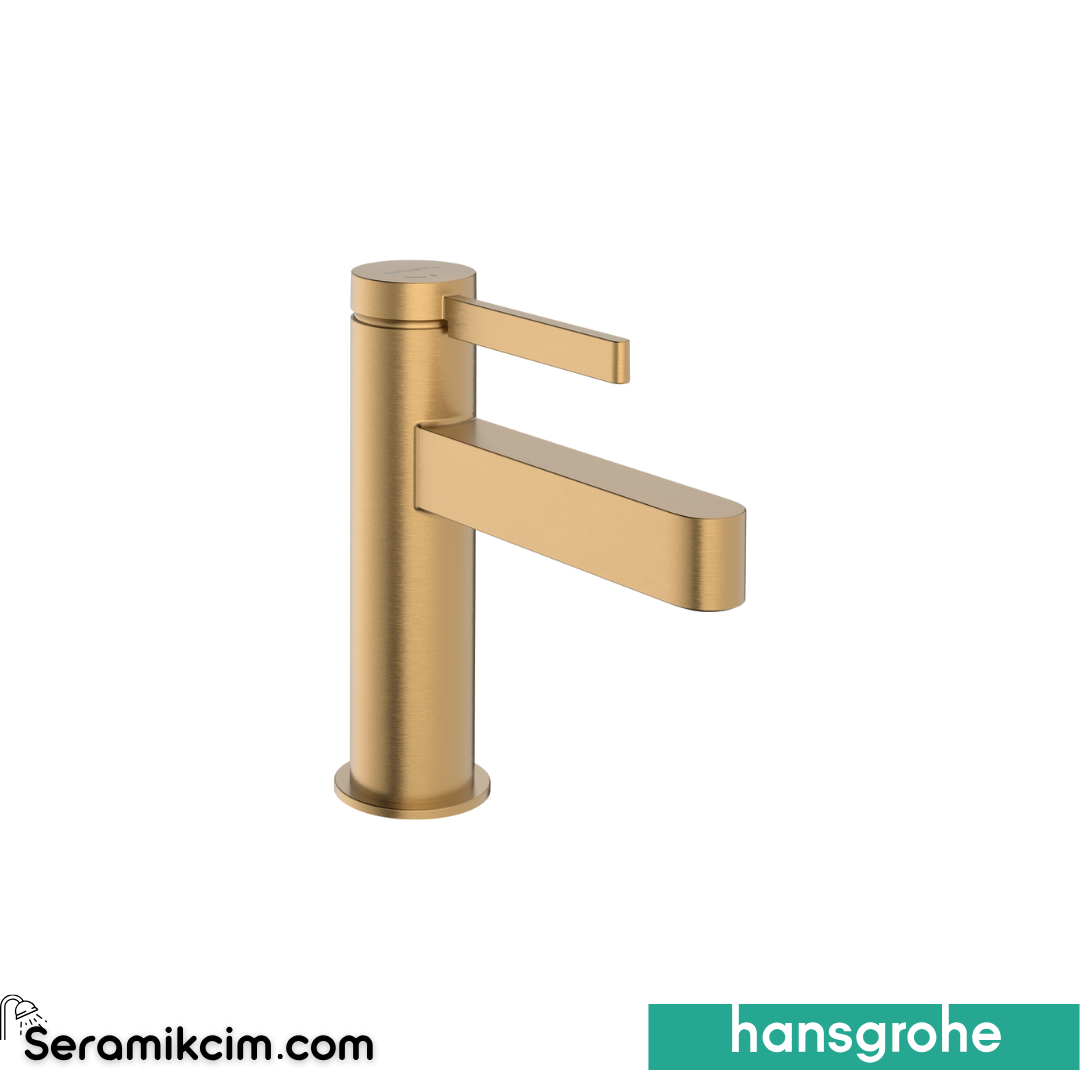 Hansgrohe Finoris Lavabo Bataryası Bas Aç Set Coolstart Mat Bronz 76012140