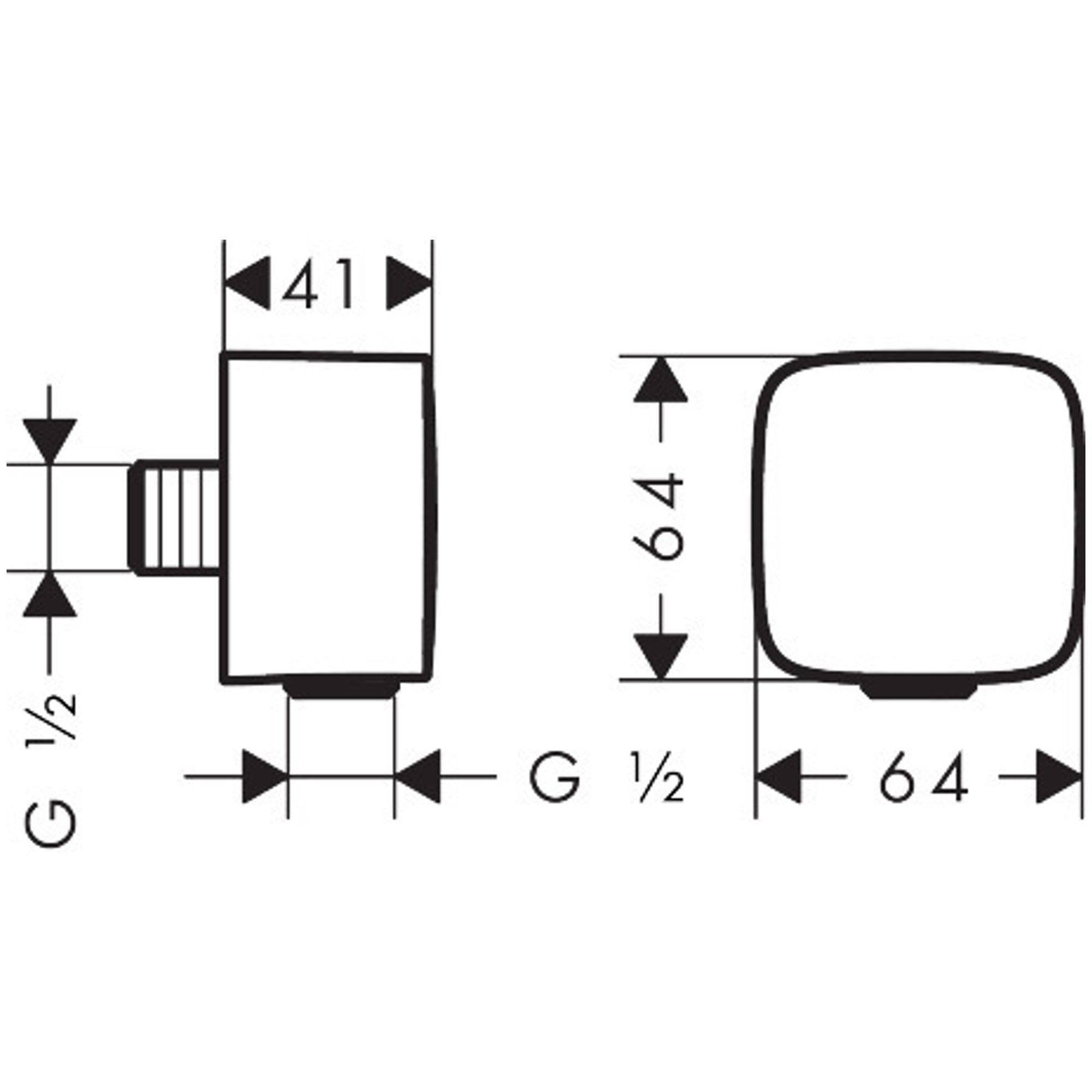 Hansgrohe FixFit Duvar Su Çıkışı Çek Valfli Mat Beyaz 26457700