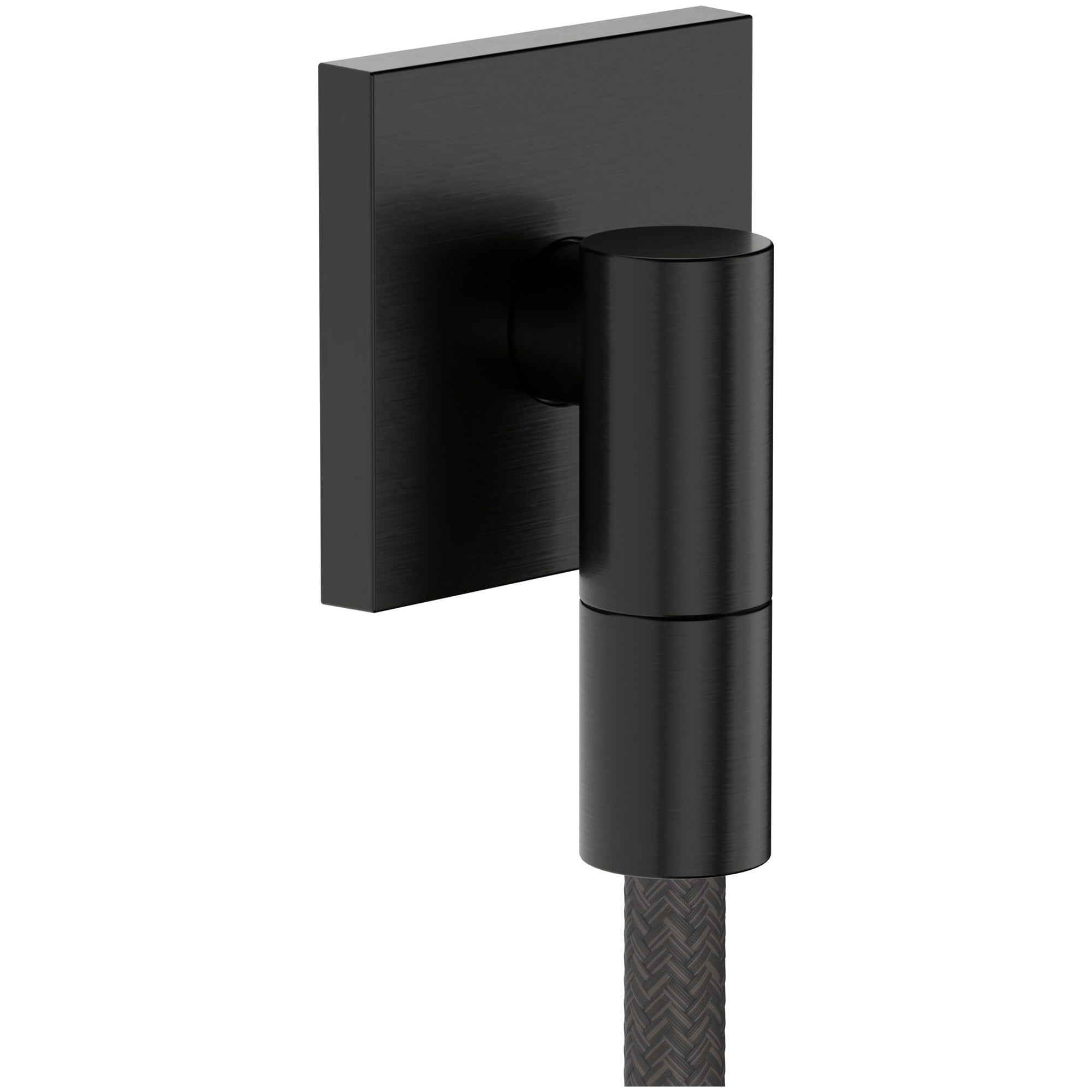 Hansgrohe Fixfit Fine E Wall Outlet Mat Siyah-Krom